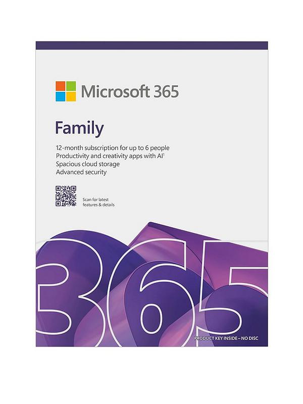 Microsoft 365 Family Suscripción de 12 meses (1 a 6 usuarios, descarga digital)